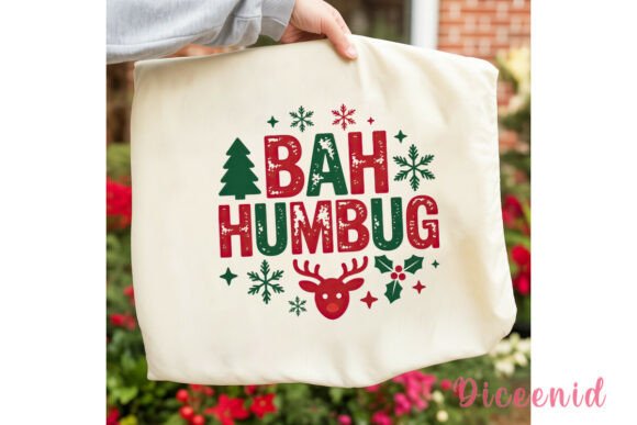 Bah Humbug Christmas Sublimation Design: A Festive Illustrations Asset for Branding