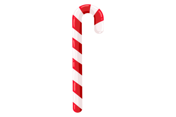 Candy Cane Cartoon Icon: A Versatile Illustration for Seasonal Branding