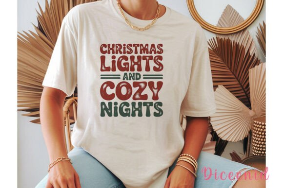 Christmas Cozy Nights Sublimation Design: A Festive Illustration for Your Digital Shop