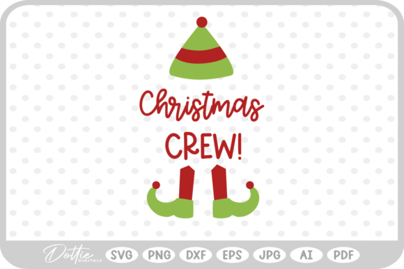 Christmas Crew SVG PNG DXF: A Versatile Illustration for Content Creators