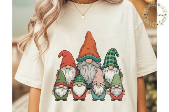Festive Christmas Gnomes PNG Clipart: A Vibrant Graphic Design Asset for Holiday Branding