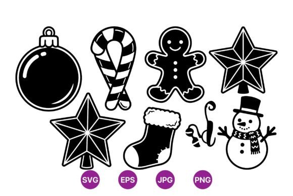 Festive Christmas SVG Clipart Set for Local Business Branding