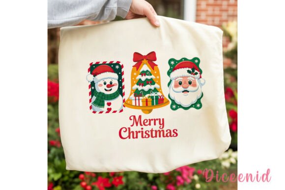 Festive Christmas Trio PNG Clipart: A Versatile Graphic Design Asset for Seasonal Branding