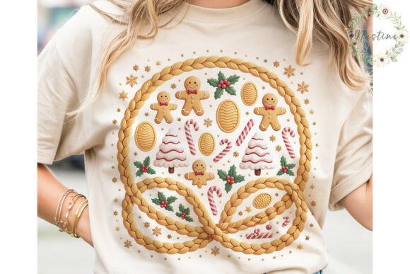 Gingerbread Christmas Cookie PNG Clipart: A Festive Illustration for Digital Sellers