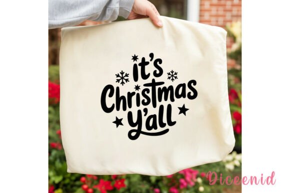 It’s Christmas Y’all Sublimation Design: A Festive Illustration for Handmade Creations