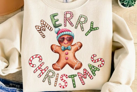 Merry Christmas Gingerbread Man Png: A Festive Illustration for Creative Content