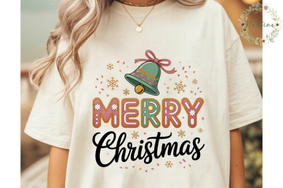 Merry Christmas Knitted Bell PNG Clipart for Local Business Branding