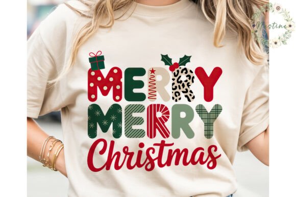 Merry Christmas Typography PNG Clipart for Professional Branding