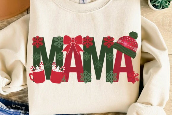 Merry Christmas Winter Mama Png: A Festive Illustration for Seasonal Branding