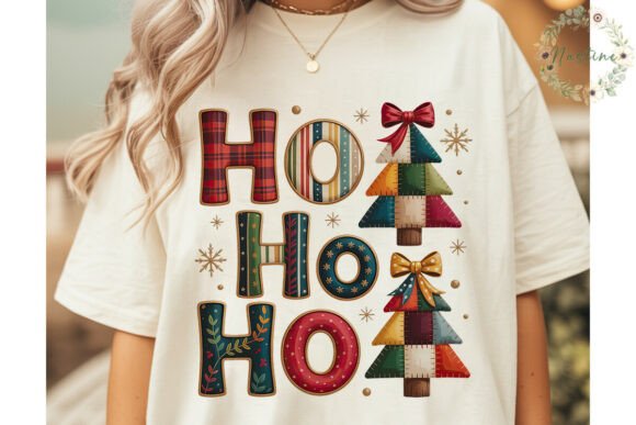 Rustic Christmas Ho Ho Ho PNG Clipart: A Festive Illustration for Local Business Branding